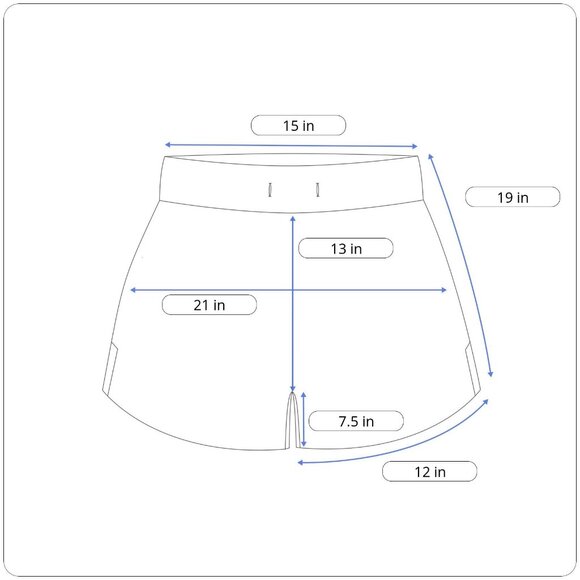 Aha Selected Men's Navy 2 in 1 Shorts Sz XL - NWT - Picture 8 of 8
